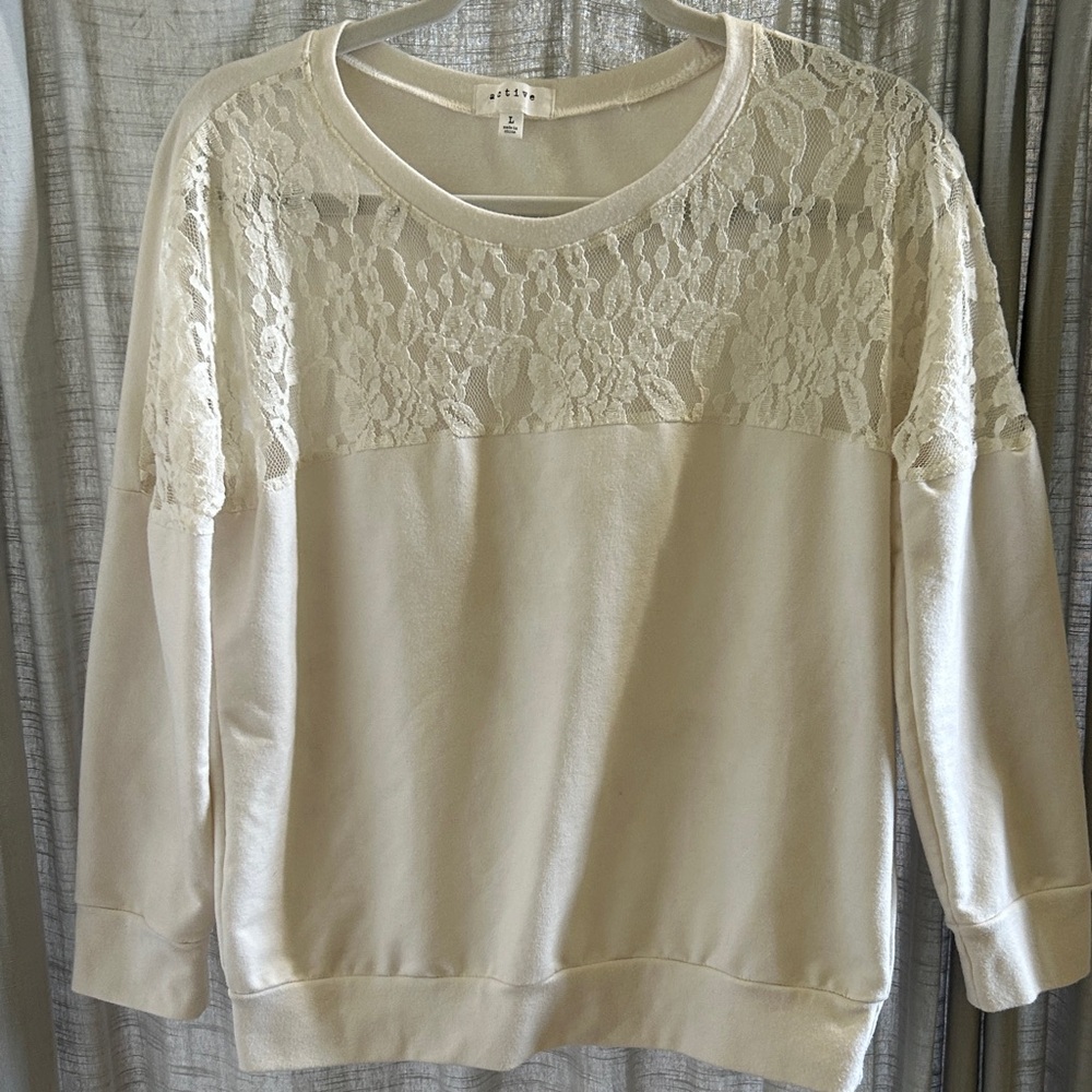 Elegant Cream Lace Blouse